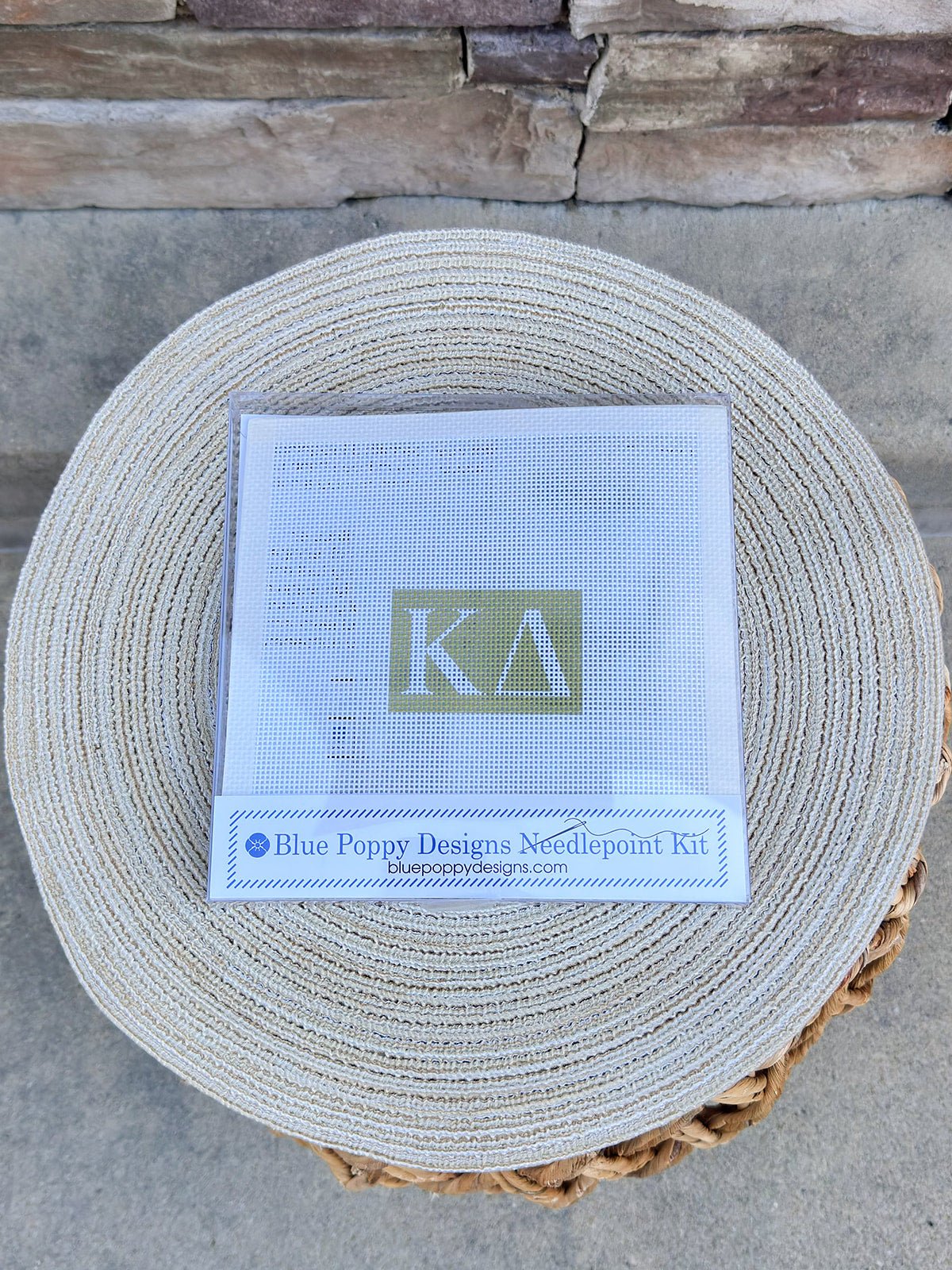 Kappa Delta 3x2 Needlepoint Kit - The Pink Pineapple 850