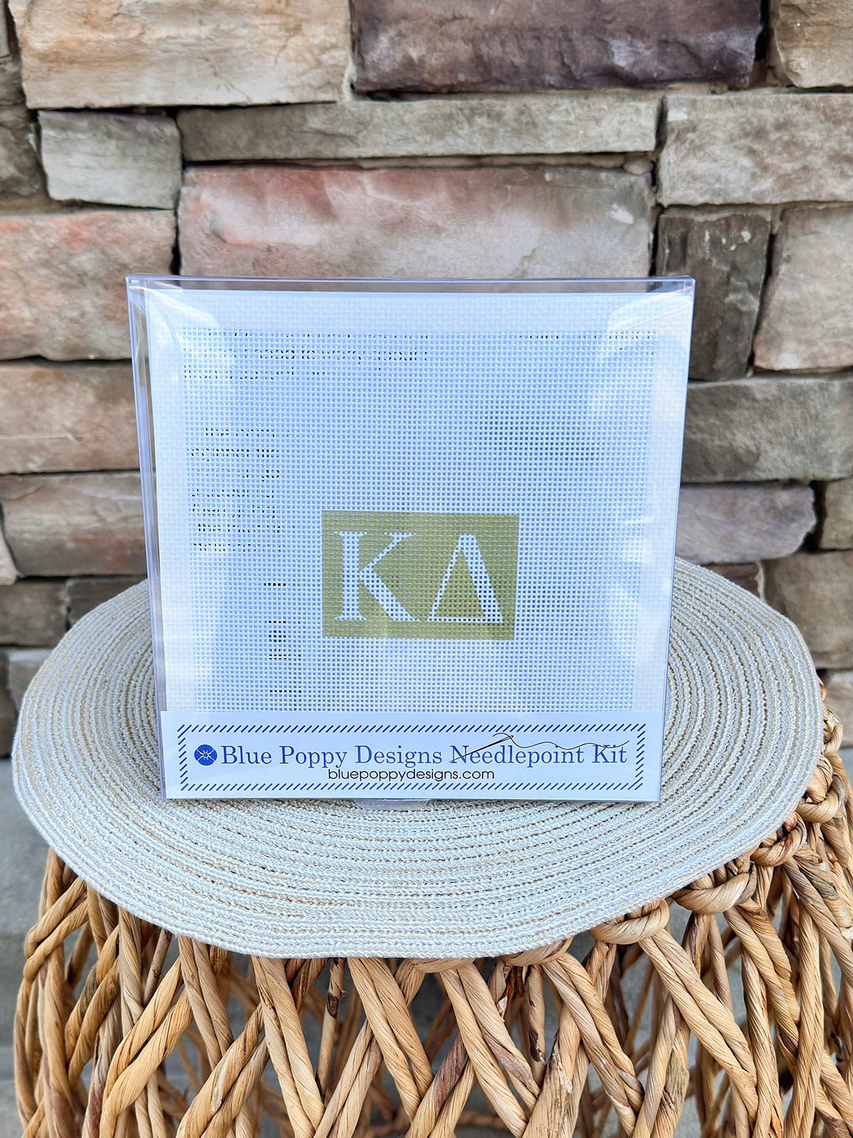Kappa Delta 3x2 Needlepoint Kit - The Pink Pineapple 850