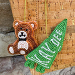 Kappa Delta Beaded Bag Charm - The Pink Pineapple 850