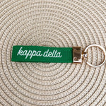 Kappa Delta Embroidered Keychain - The Pink Pineapple 850