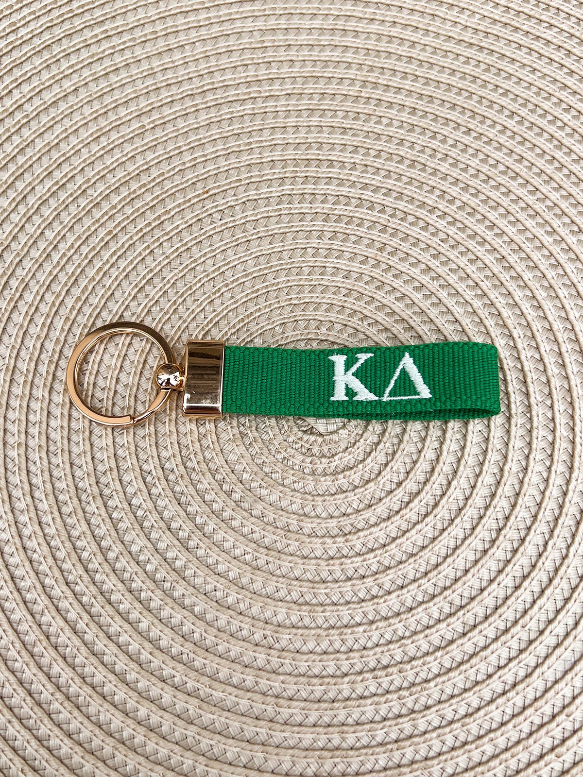 Kappa Delta Embroidered Keychain - The Pink Pineapple 850