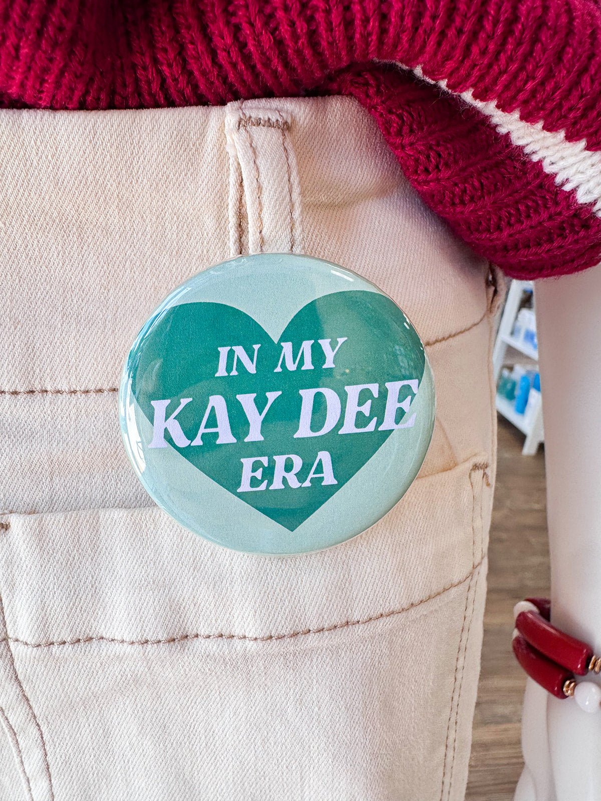 Kappa Delta In My Era Button Pin - The Pink Pineapple 850