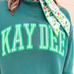 Kappa Delta Mock Neck Sweatshirt - The Pink Pineapple 850