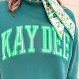 Kappa Delta Mock Neck Sweatshirt - The Pink Pineapple 850