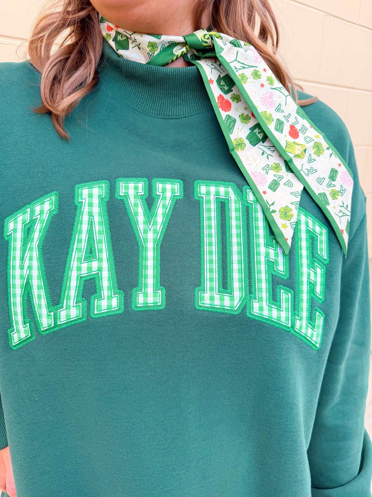 Kappa Delta Mock Neck Sweatshirt - The Pink Pineapple 850