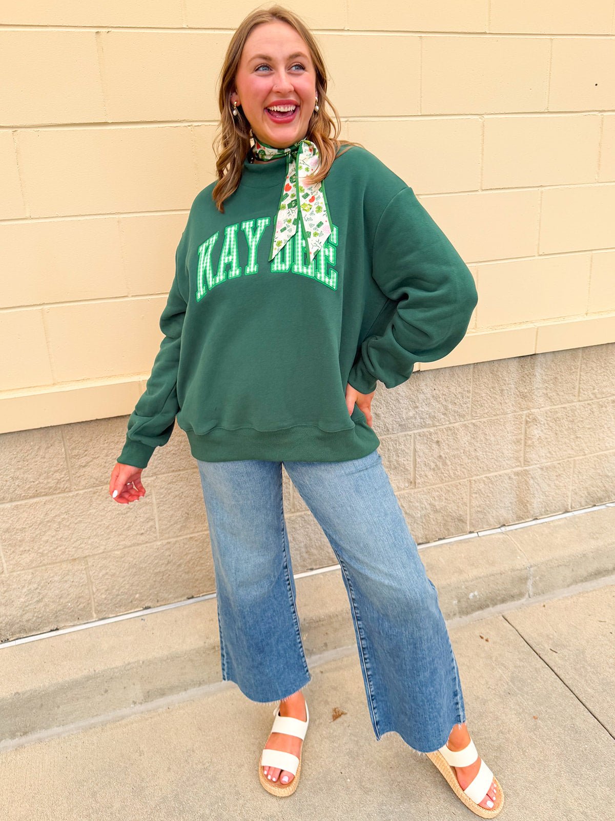 Kappa Delta Mock Neck Sweatshirt - The Pink Pineapple 850