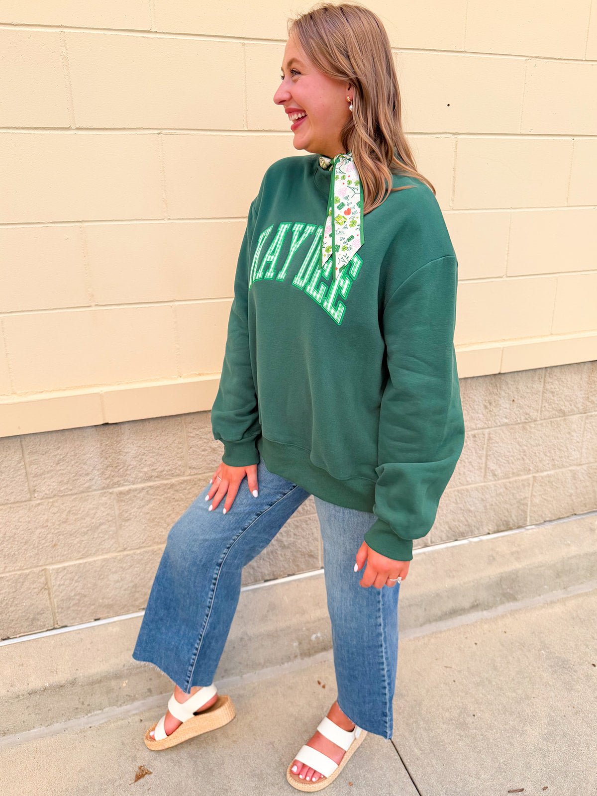 Kappa Delta Mock Neck Sweatshirt - The Pink Pineapple 850