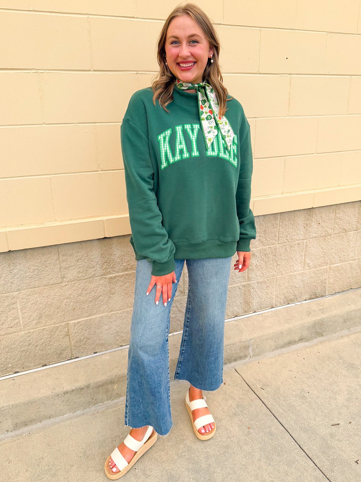 Kappa Delta Mock Neck Sweatshirt - The Pink Pineapple 850
