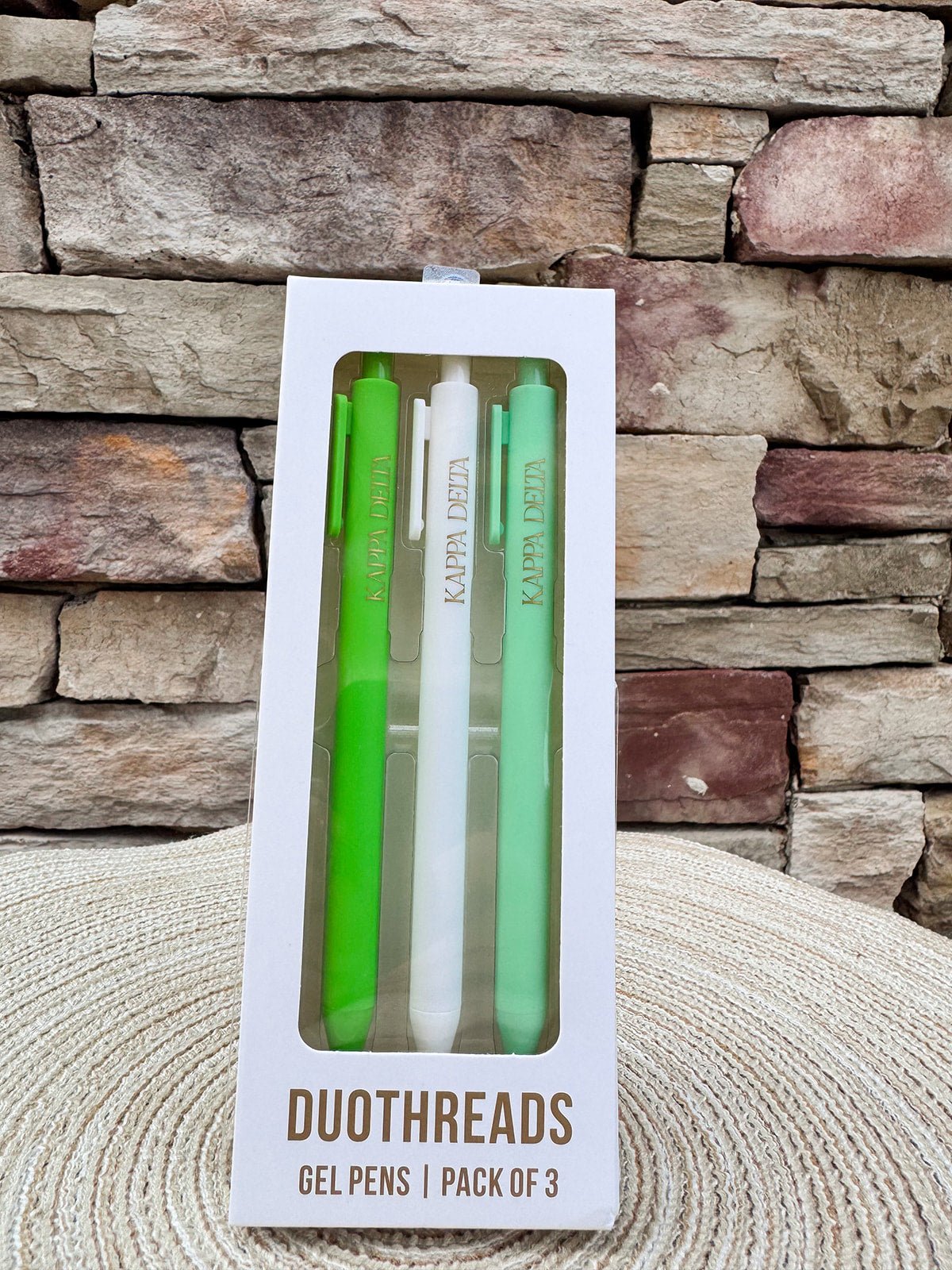 Kappa Delta Sorority 3-Pen Set - The Pink Pineapple 850
