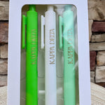Kappa Delta Sorority 3-Pen Set - The Pink Pineapple 850