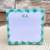 Kappa Delta Sorority Scalloped Notepad Cube - The Pink Pineapple 850