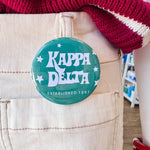 Kappa Delta Stars Button Pin - The Pink Pineapple 850