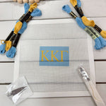Kappa Kappa Gamma 3x2 Needlepoint Kit - The Pink Pineapple 850