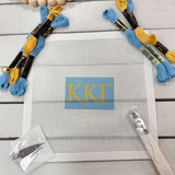 Kappa Kappa Gamma 3x2 Needlepoint Kit - The Pink Pineapple 850