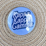 Kappa Kappa Gamma Blue Statement Letter Button Pin - The Pink Pineapple 850
