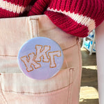 Kappa Kappa Gamma Glitter Letters Button Pin - The Pink Pineapple 850