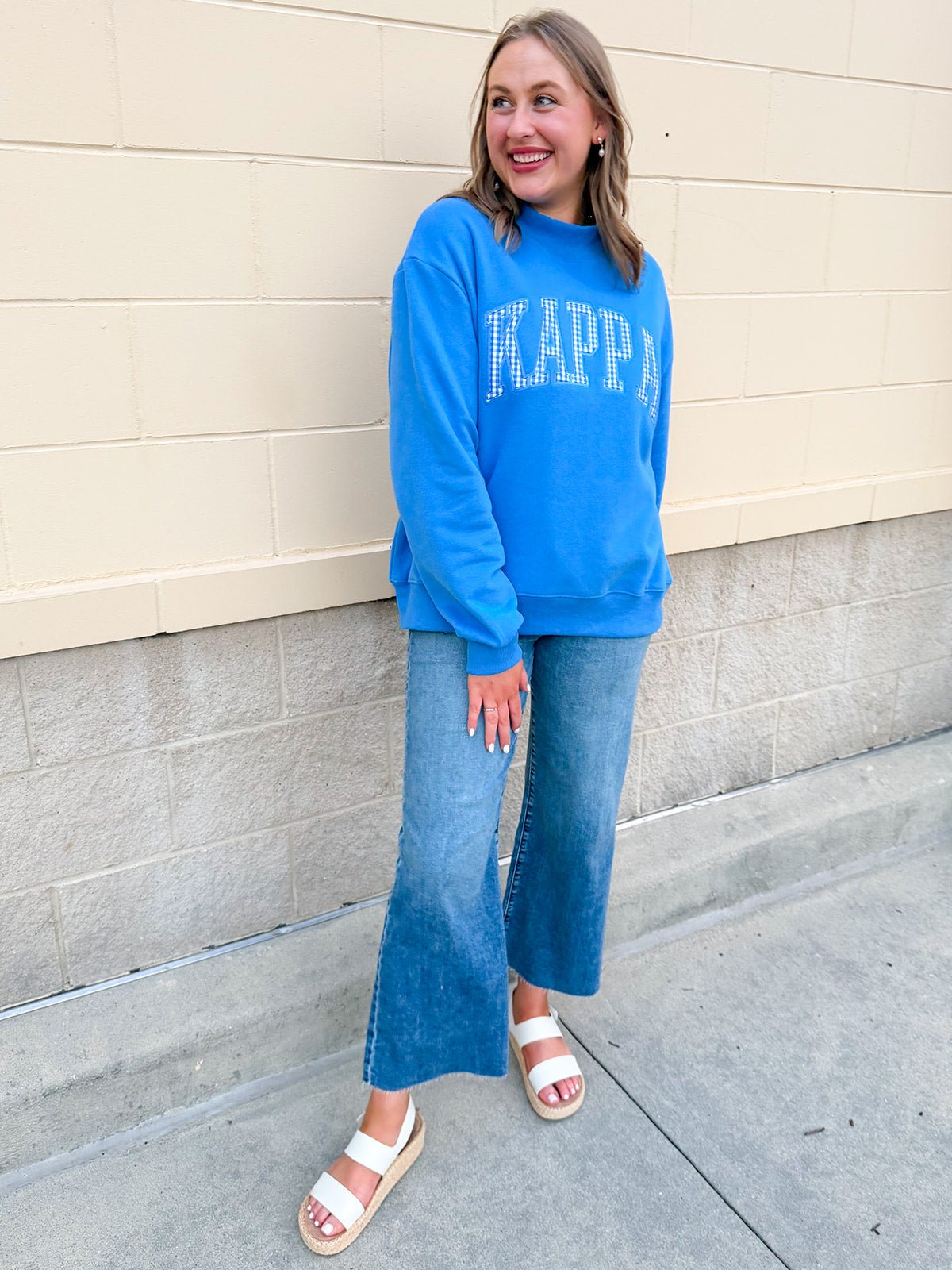 Kappa Kappa Gamma Mock Neck Sweatshirt - The Pink Pineapple 850