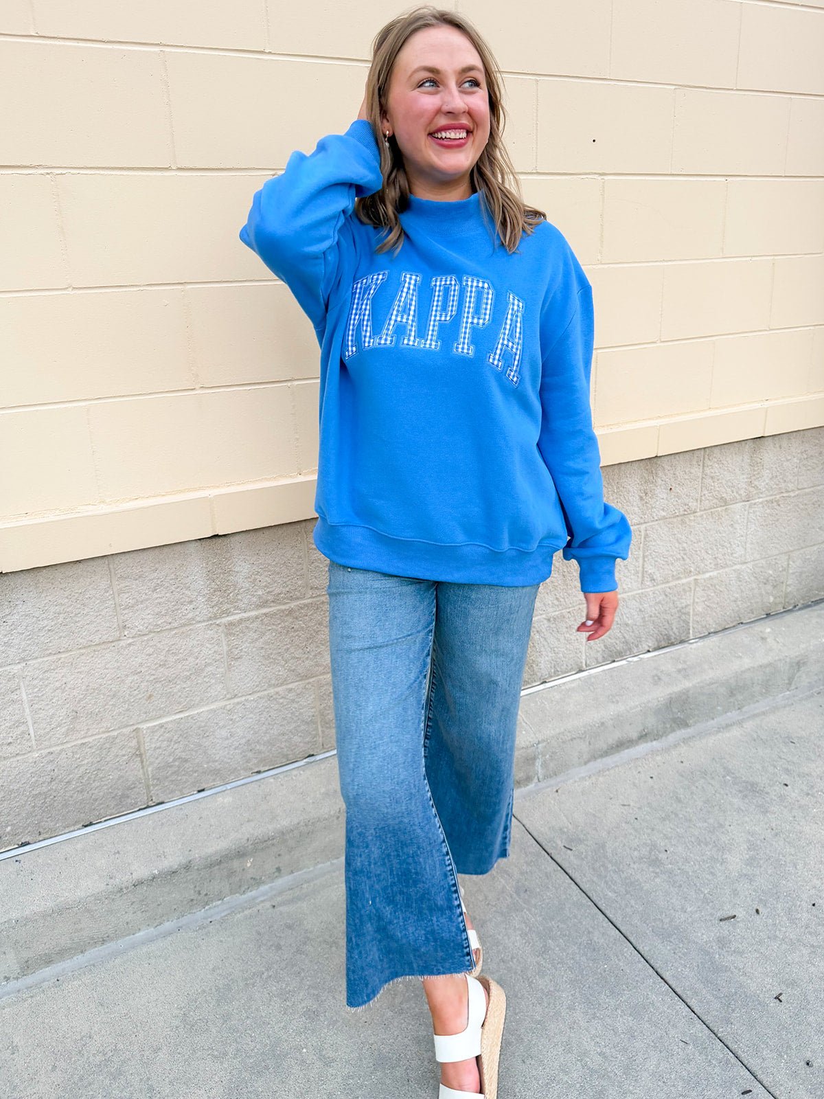 Kappa Kappa Gamma Mock Neck Sweatshirt - The Pink Pineapple 850