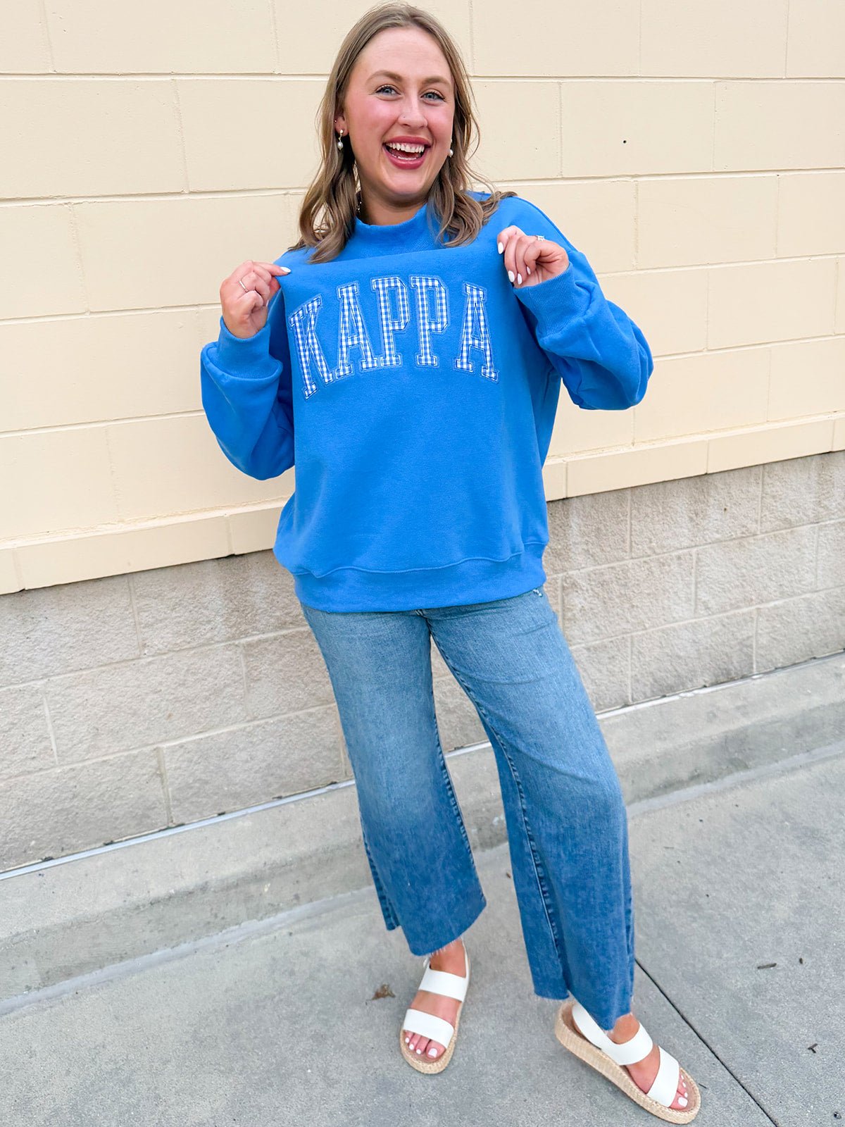 Kappa Kappa Gamma Mock Neck Sweatshirt - The Pink Pineapple 850