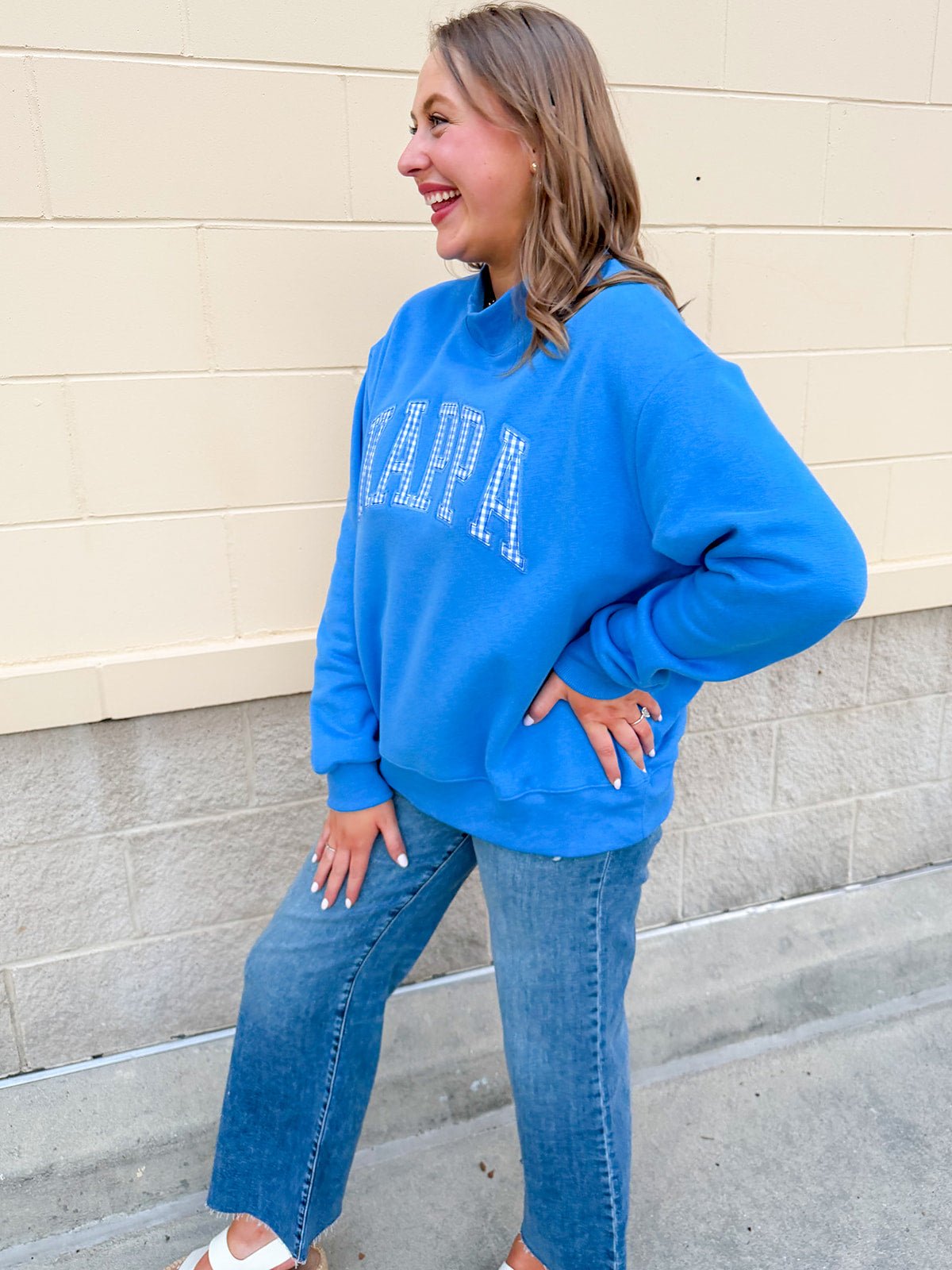 Kappa Kappa Gamma Mock Neck Sweatshirt - The Pink Pineapple 850