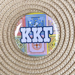 Kappa Kappa Gamma Pastel Bandana Button Pin - The Pink Pineapple 850