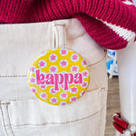 Kappa Kappa Gamma Pink Stars Button Pin - The Pink Pineapple 850