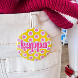 Kappa Kappa Gamma Pink Stars Button Pin - The Pink Pineapple 850