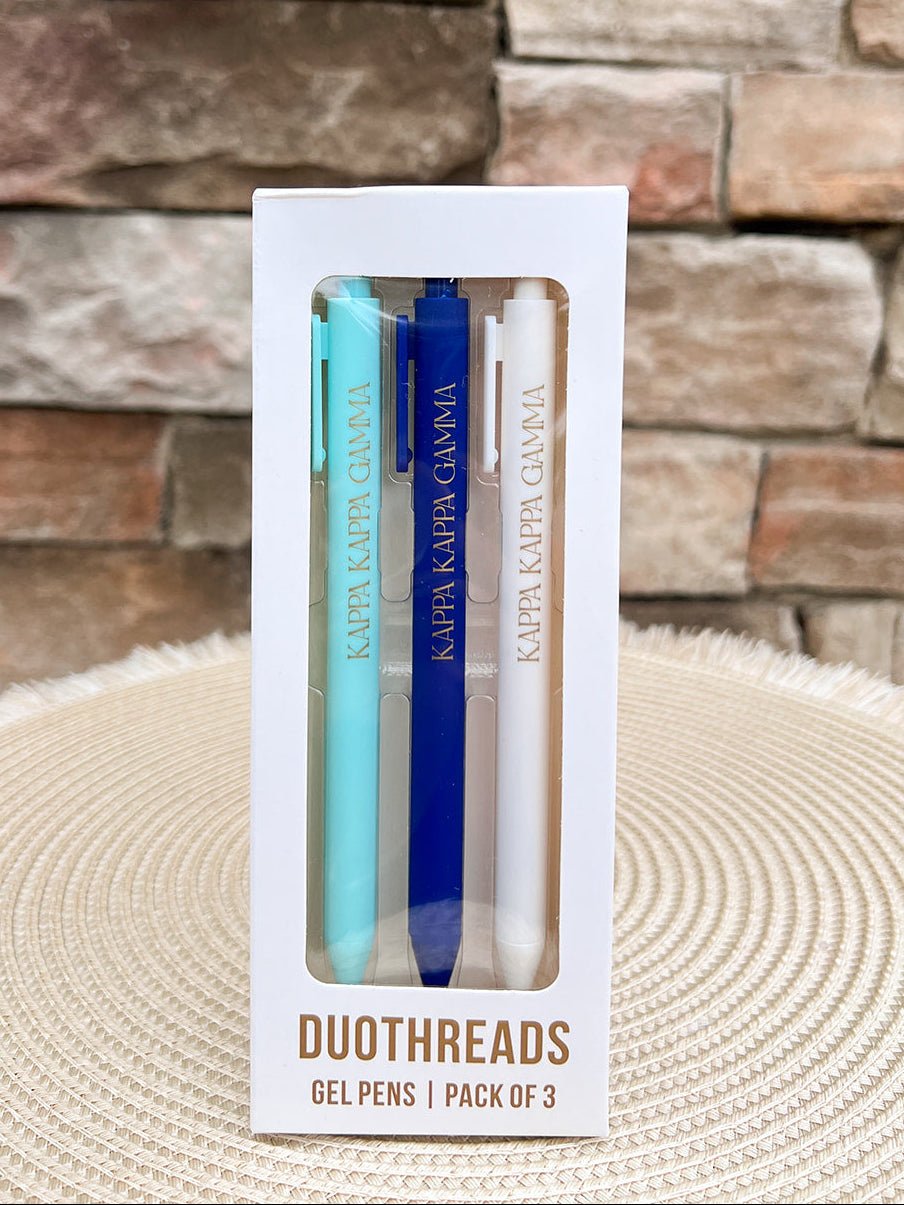 Kappa Kappa Gamma Sorority 3-Pen Set - The Pink Pineapple 850