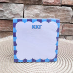 Kappa Kappa Gamma Sorority Scalloped Notepad Cube - The Pink Pineapple 850