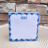 Kappa Kappa Gamma Sorority Scalloped Notepad Cube - The Pink Pineapple 850