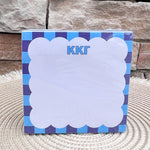 Kappa Kappa Gamma Sorority Scalloped Notepad Cube - The Pink Pineapple 850