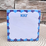 Kappa Kappa Gamma Sorority Scalloped Notepad Cube - The Pink Pineapple 850
