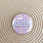 Kappa Kappa Gamma Western Boots Button Pin - The Pink Pineapple 850