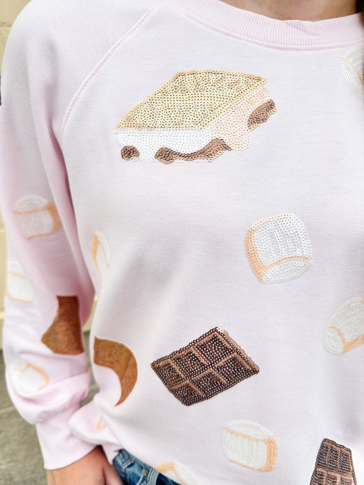 Katie Smores Sweatshirt - The Pink Pineapple 850