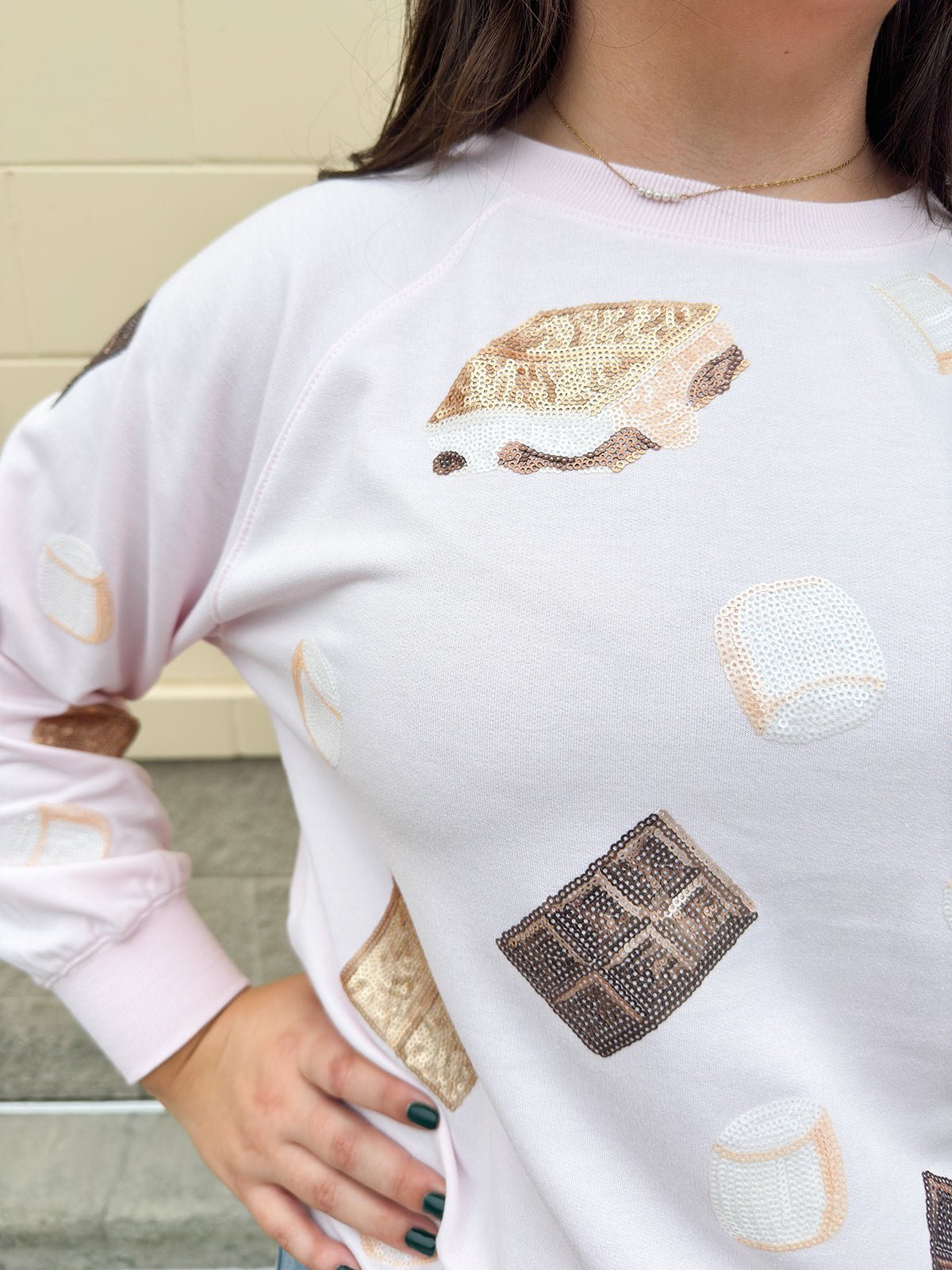 Katie Smores Sweatshirt - The Pink Pineapple 850