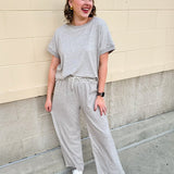 Keeping It Casual Gray Knit Set - The Pink Pineapple 850