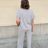 Keeping It Casual Gray Knit Set - The Pink Pineapple 850