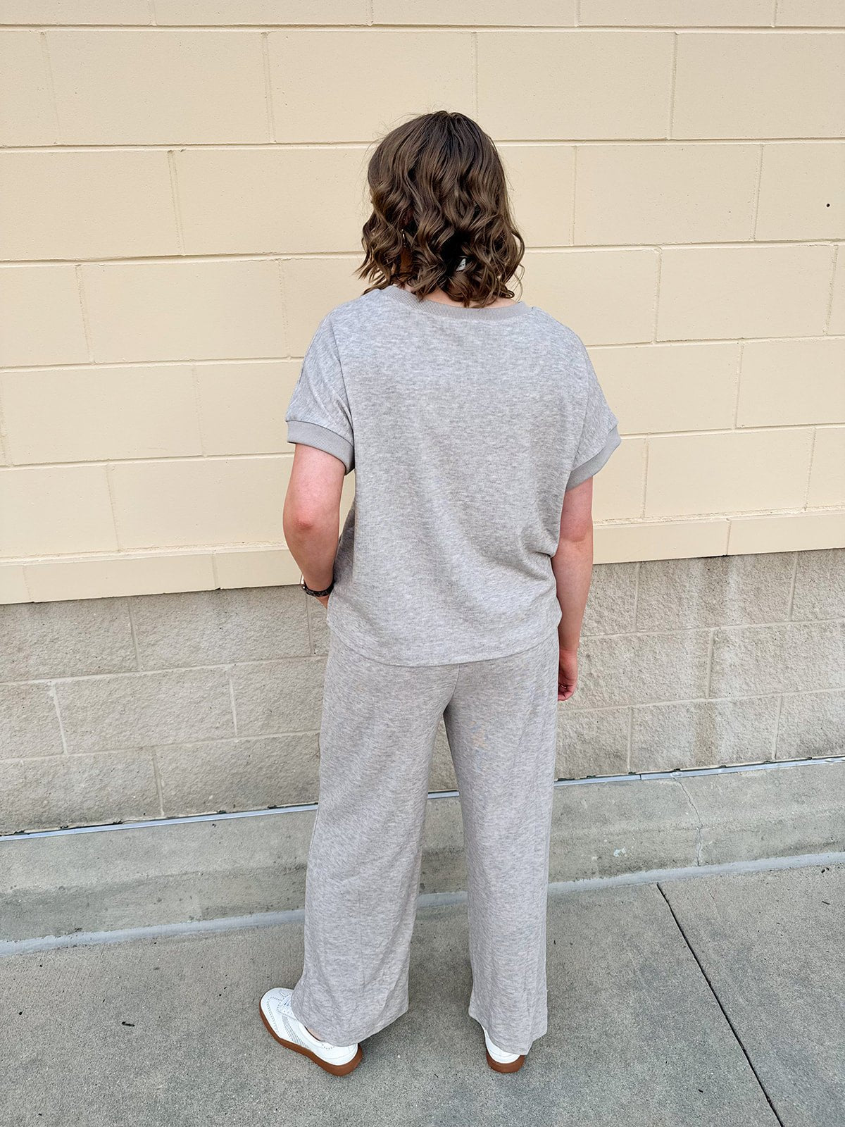 Keeping It Casual Gray Knit Set - The Pink Pineapple 850