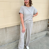 Keeping It Casual Gray Knit Set - The Pink Pineapple 850