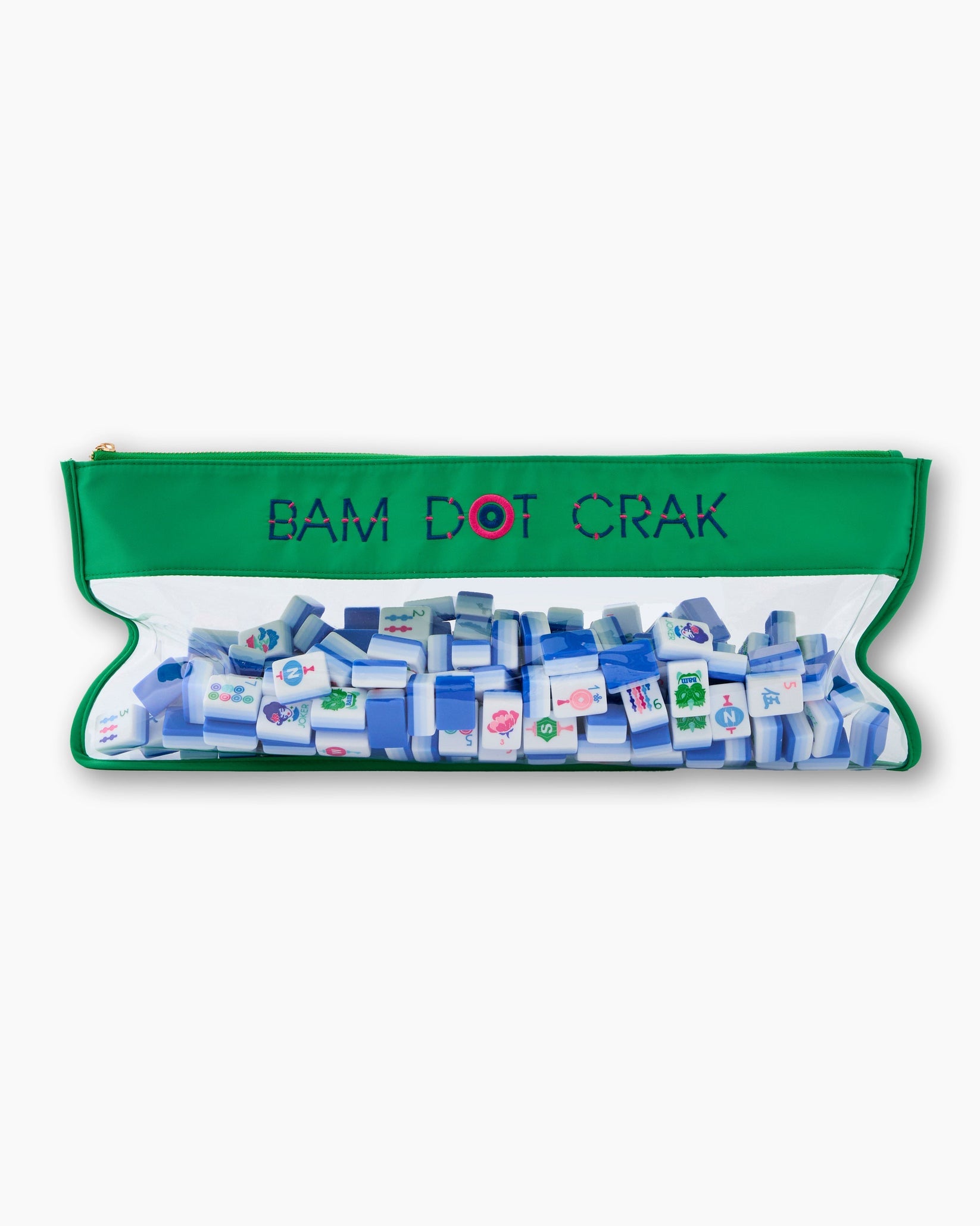 [Oh My Mahjong] Kelly Green Bam Dot Crak Bag