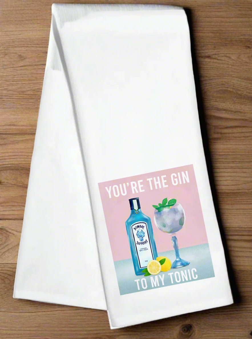 Kitchen Towel - Gin to My Tonic - The Pink Pineapple 850
