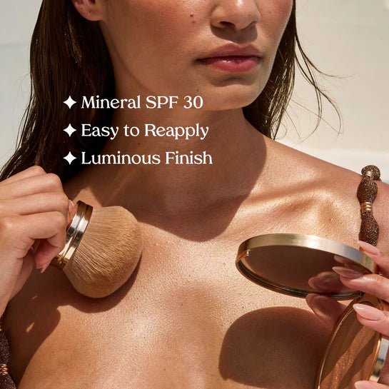 [Kopari] Sun Veil Illuminating Sunscreen SPF 30 (WITH BRUSH) - The Pink Pineapple 850