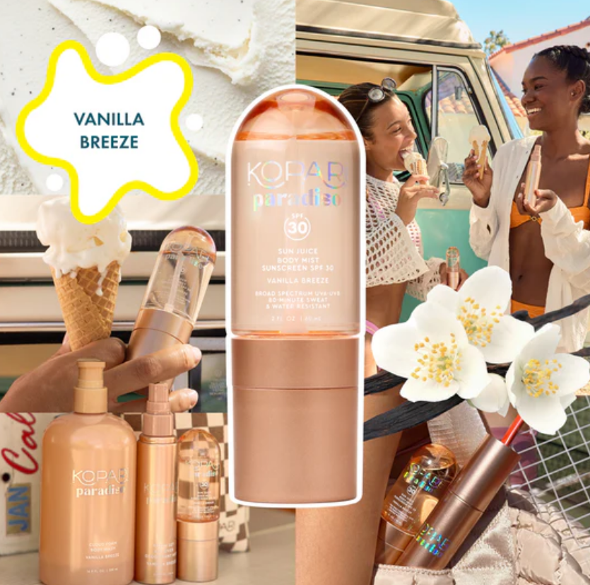 [Kopari] Vanilla Breeze Sun Juice Body Mist SPF 30 - The Pink Pineapple 850