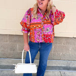 [Kut from the Kloth] Kelsey High Rise Ankle Flare in Sentiment - The Pink Pineapple 850