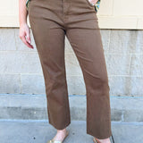[Kut From The Kloth] Kelsey High Rise Jeans in Pecan - The Pink Pineapple 850