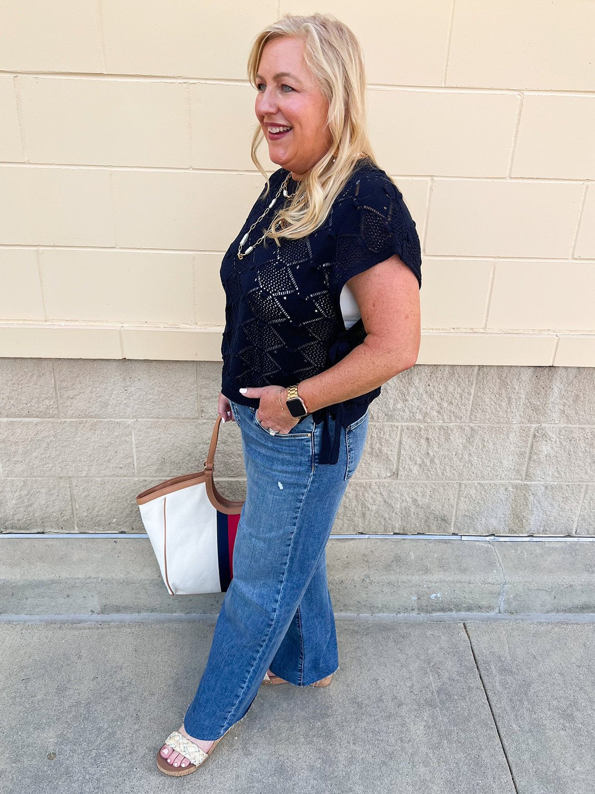 [Kut from the Kloth] Meg High Rise Wide Leg in Regent - The Pink Pineapple 850