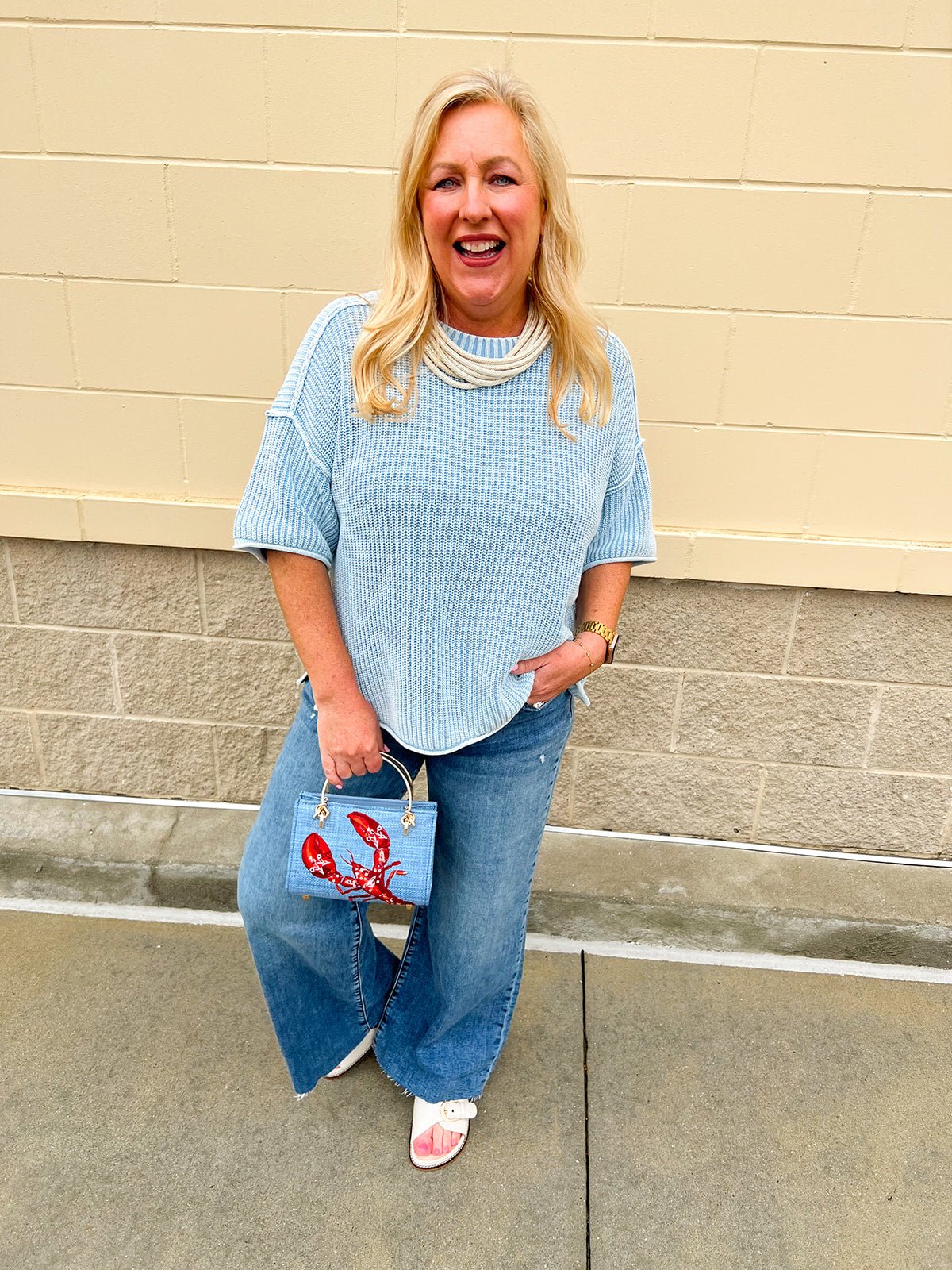 [Kut from the Kloth] Meg High Rise Wide Leg in Regent - The Pink Pineapple 850