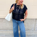 [Kut from the Kloth] Meg High Rise Wide Leg in Regent - The Pink Pineapple 850