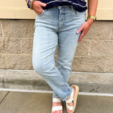 [Kut from the Kloth] Rachael High Rise Mom Jeans in Recognition - The Pink Pineapple 850