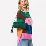 Kylie Barrel Shoulder Bag in Emerald - The Pink Pineapple 850